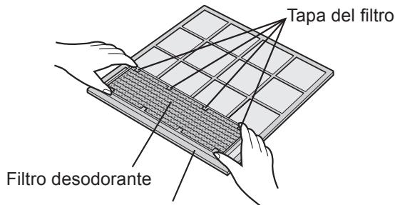 SHARP AY-XP9GHR - CONFIGURACION DEL FILTRO DESODORANTE - 2