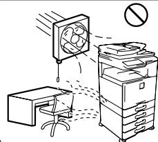 SHARP MX-1810U - Ne pas installer l'appareil dans un endroit mal ventilé. - 1