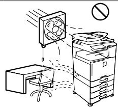 SHARP MX-1810U - Gerät nicht an einem schlecht belüfften Ort aufstellen. - 1
