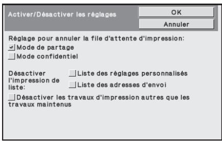 SHARP MX-FR12U - ■ Réglage pour annuler la file d'attente d'impression - 1