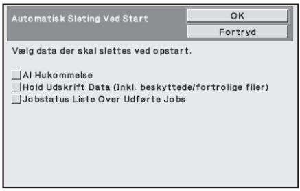SHARP MX-FR12U - ■ Automatisk Sletning Ved Start - 1