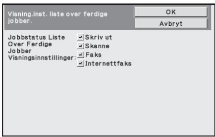 SHARP MX-FR12U - Visning.inst. liste over ferdige jobber. - 1