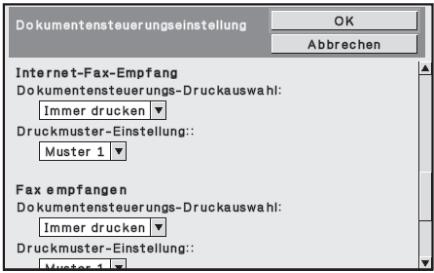 SHARP MX-FR12U - ■ Einstellungen für die Modi Internet-Fax-Empfang/Fax empfangen/Listendruck - 1