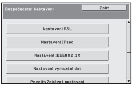 SHARP MX-FR12U - Nastavení systému pro bezpečnost - 1