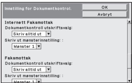 SHARP MX-FR12U - ■ Innstillinger som gjelder modiene Internett Faksmottak/Faksmottak/Listeutskrift - 1