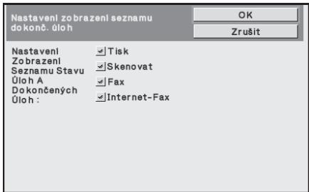SHARP MX-FR12U - Nastavení zobrazení seznamu dokonč. úloh - 1