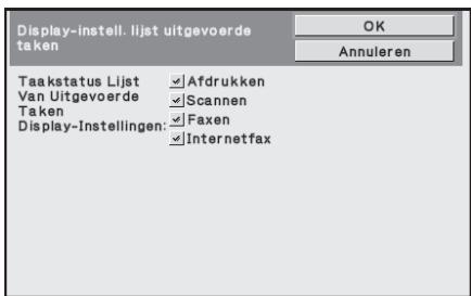 SHARP MX-FR12U - Display-instell. lijst uitgevoerde taken - 1