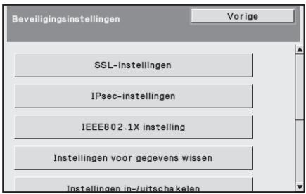 SHARP MX-FR12U - Systeeminstellingen voor beveiliging - 1