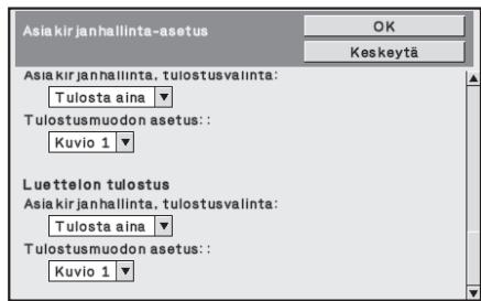 SHARP MX-FR12U - ■ Internet-faksin vastaanotto/ Faksin vastaanotto/Luettelon tulostus –tiloihin liittyvät asetukset. - 2
