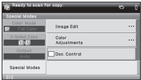 SHARP MX-FR12U - ■ Using document control in copy mode - 1