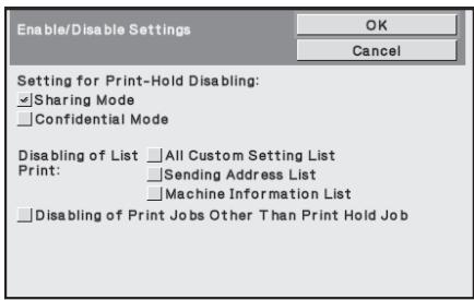SHARP MX-FR12U - ■ Setting for Print-Hold Disabling - 1
