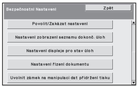 SHARP MX-FR12U - Nastavení systému pro bezpečnost - 2