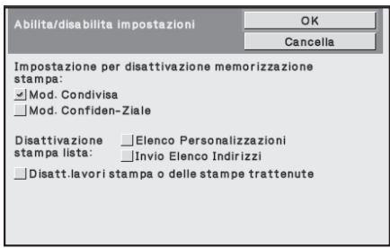 SHARP MX-FR12U - ■ Impostazione per disattivazione memorizzazione stampa - 1