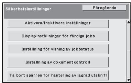 SHARP MX-FR12U - Systeminställningar för säkerhet - 2