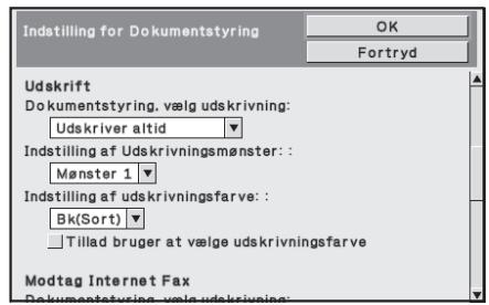 SHARP MX-FR12U - ■ Indstillinger vedrørende funktionerne Kopi/Udskrift - 2