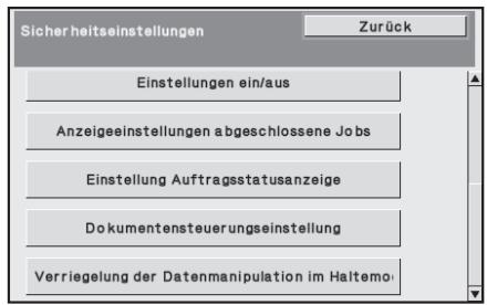 SHARP MX-FR12U - Sicherheitssystemeinstellungen - 2