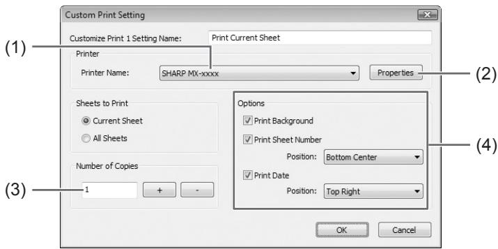 SHARP PN-L601 - Register the settings for printing - 1