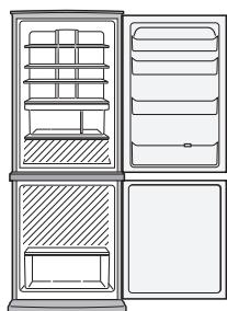 SHARP SJ-RP360T - Mai multe alimente pot fi depozitate prin inlaturarea urmatoarelor accesori, aça cum este indicat in figura de mai jos. - 1