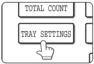 SHARP DM-3551 - Press the [TRAY SETTINGS] key. - 1