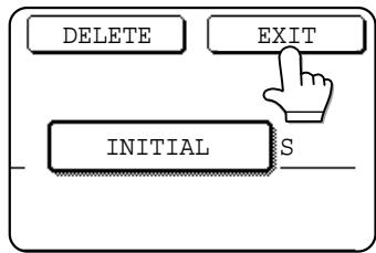 SHARP DM-3551 - Make sure the edited information is correct, and then touch the EXIT key. - 1