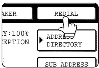 AKER Y:100% EPTION REDIAL ADDRESS DIRECTORY SUB ADDRESS