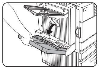 SHARP DM-3551 - Open the bypass tray. - 1