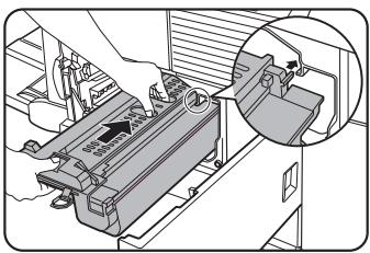 SHARP DM-3551 - Insert the new drum/toner cartridge. - 1