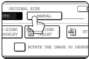 ORIGINAL SIZE AUTO MANUAL 2-SIDED BOOKLET 1-SIDED TABLET ST ROTATE THE IMAGE 90 DEGREE