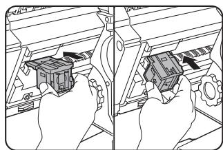 SHARP DM-3551 - Open the front cover and pull out the stapler unit. - 8