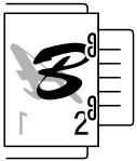 SHARP DM-3551 - Stapling position quick reference guide for duplex output - 5