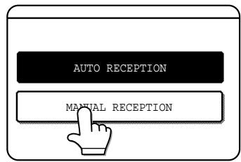 AUTO RECEPTION MANUAL RECEPTION