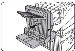 SHARP DM-3551 - Unlatch the duplex module and slide it to the left. - 1