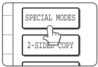 SHARP DM-3551 - Touch the [SPECIAL MODES] key. - 1