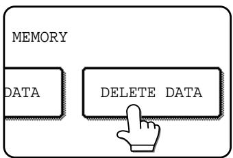 SHARP DM-3551 - Touch the DELETE DATA key. - 1