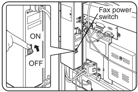 ON OFF Fax power switch