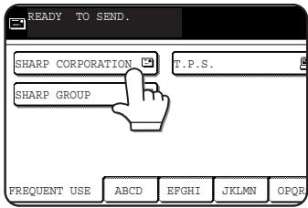 READY TO SEND. SHARP CORPORATION T.P.S. SHARP GROUP FREQUENT USE ABCD EFGHI JKLMN OPOR