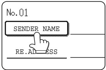 No. 01 SENDER NAME RE.AD ESS
