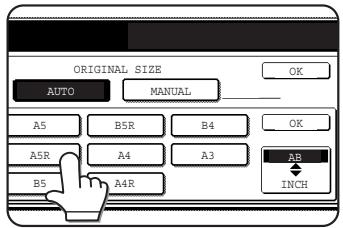 ORIGINAL SIZE AUTO MANUAL A5 B5R B4 OK A5R A4 A3 AB INCH B5 A4R