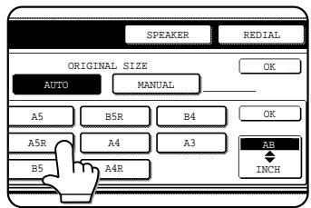 SPEAKER REDIAL ORIGINAL SIZE AUTO MANUAL A5 B5R B4 OK A5R A4 A3 AB INCH B5 A4R