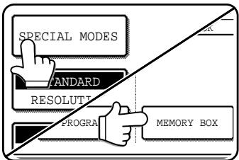SHARP DM-3551 - ■ Scanning a document into memory (Public Box) for polling memory - 1