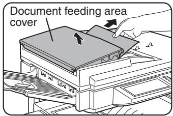 Document feeding area cover
