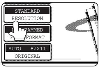 STANDARD RESOLUTION PROGRAMMED FORMAT AUTO 8½X11 ORIGINAL