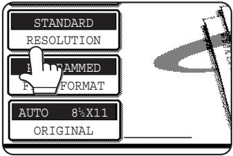 STANDARD RESOLUTION 1 P AMMED FORMAT AUTO 8½X11 ORIGINAL
