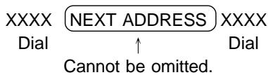 SHARP DM-3551 - Must input next address key at broadcast setting - 2