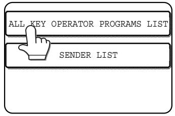 ALL KEY OPERATOR PROGRAMS LIST SENDER LIST
