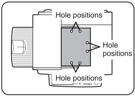 Hole positions Hole positions Hole positions