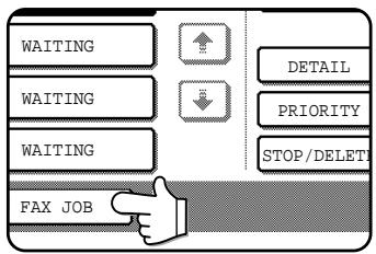 SHARP DM-3551 - Touch the FAX JOB key. - 1