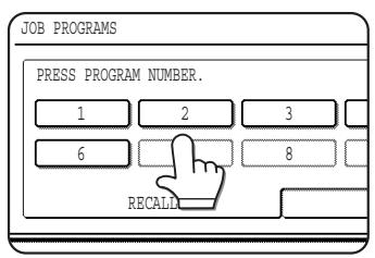 JOB PROGRAMS PRESS PROGRAM NUMBER. 1 2 3 6 8 RECALD