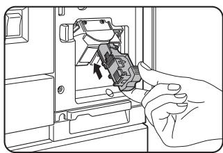SHARP DM-3551 - Reinstall the staple box. - 1
