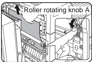 Roller rotating knob A